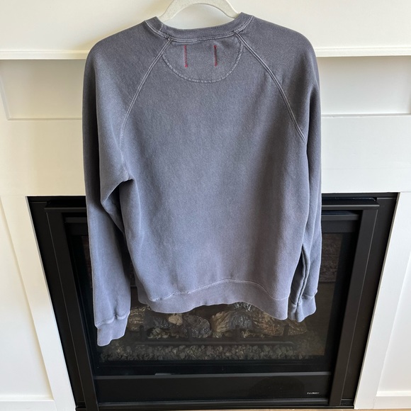 Hanes V Notch Crewneck Sweatshirt - Picture 2 of 2